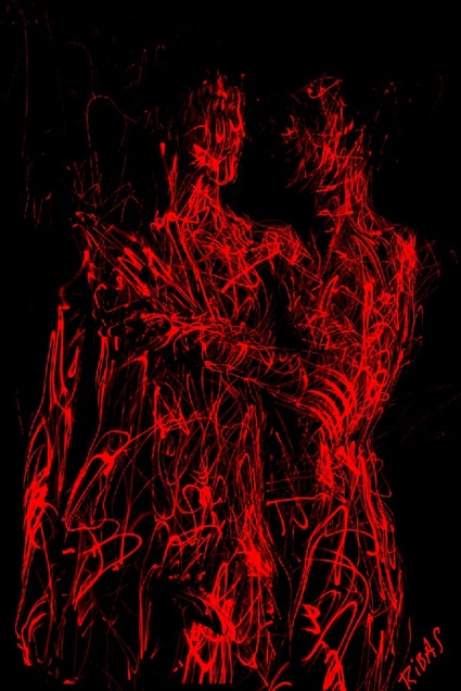 Linien in Rot series 9